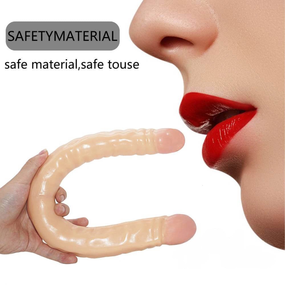 Double-Ended Dildo 18.5in - Realistic Dual Density Dildo