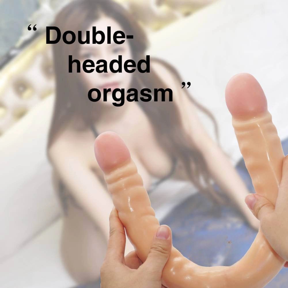 Double-Ended Dildo 18.5in - Realistic Dual Density Dildo