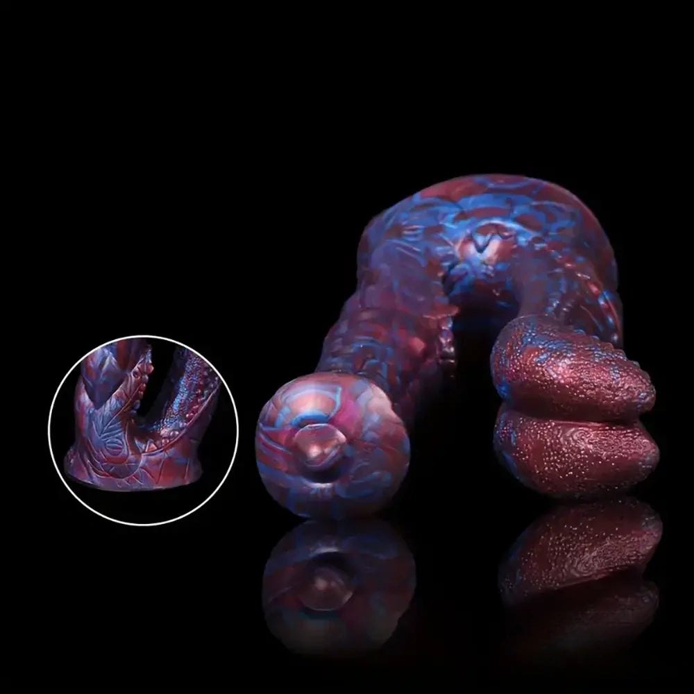 Double-Ended Fantasy Silicone Dildo - Colorful Double Dildo