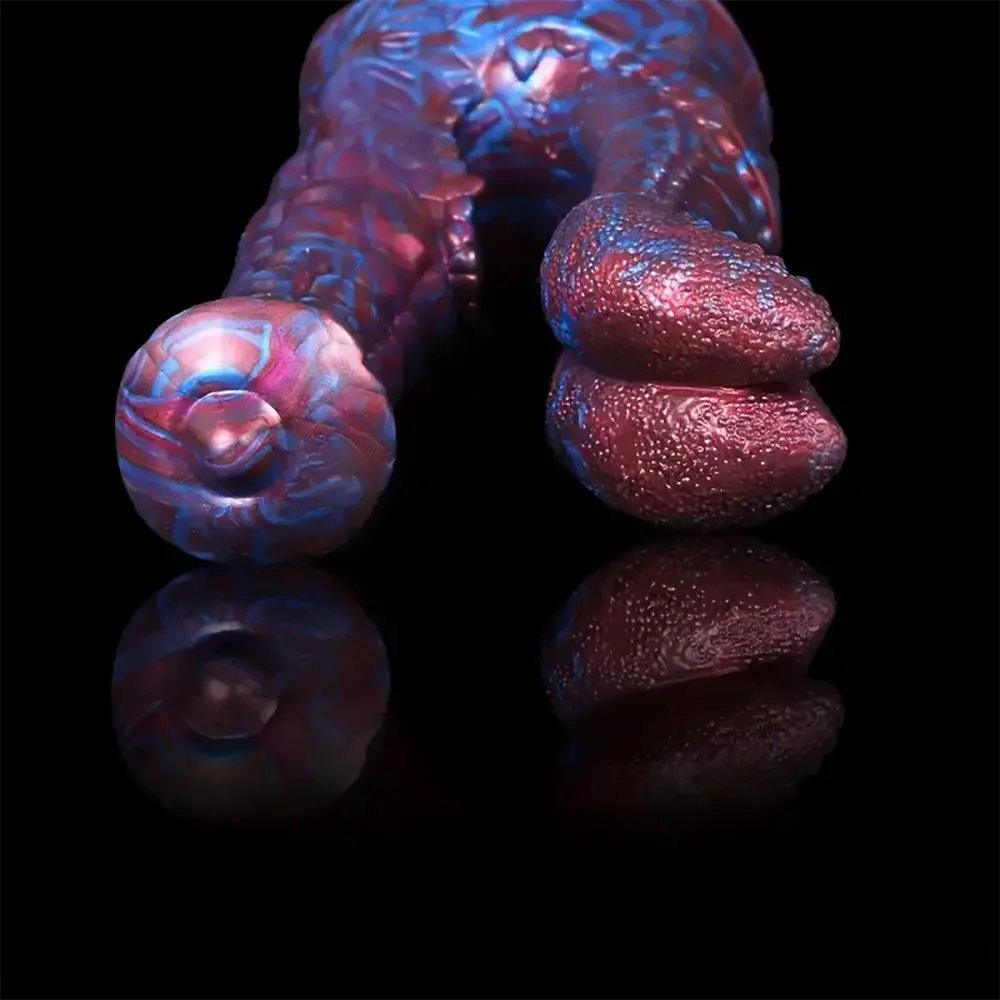 Double-Ended Fantasy Silicone Dildo - Colorful Double Dildo