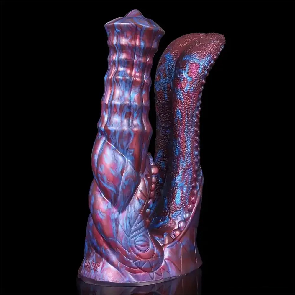 Double-Ended Fantasy Silicone Dildo - Colorful Double Dildo