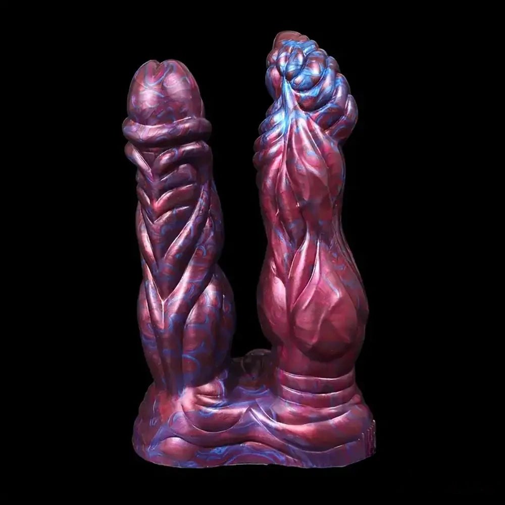 Double-Ended Fantasy Silicone Dildo - Colorful Double Dildo