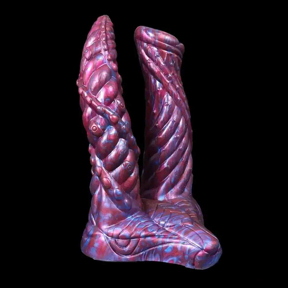 Double-Ended Fantasy Silicone Dildo - Colorful Double Dildo