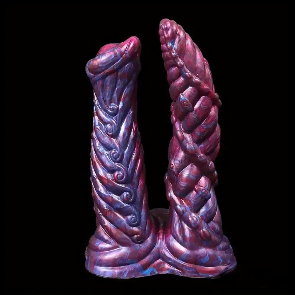 Double-Ended Fantasy Silicone Dildo - Colorful Double Dildo