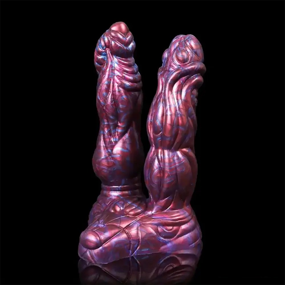 Double-Ended Fantasy Silicone Dildo - Colorful Double Dildo