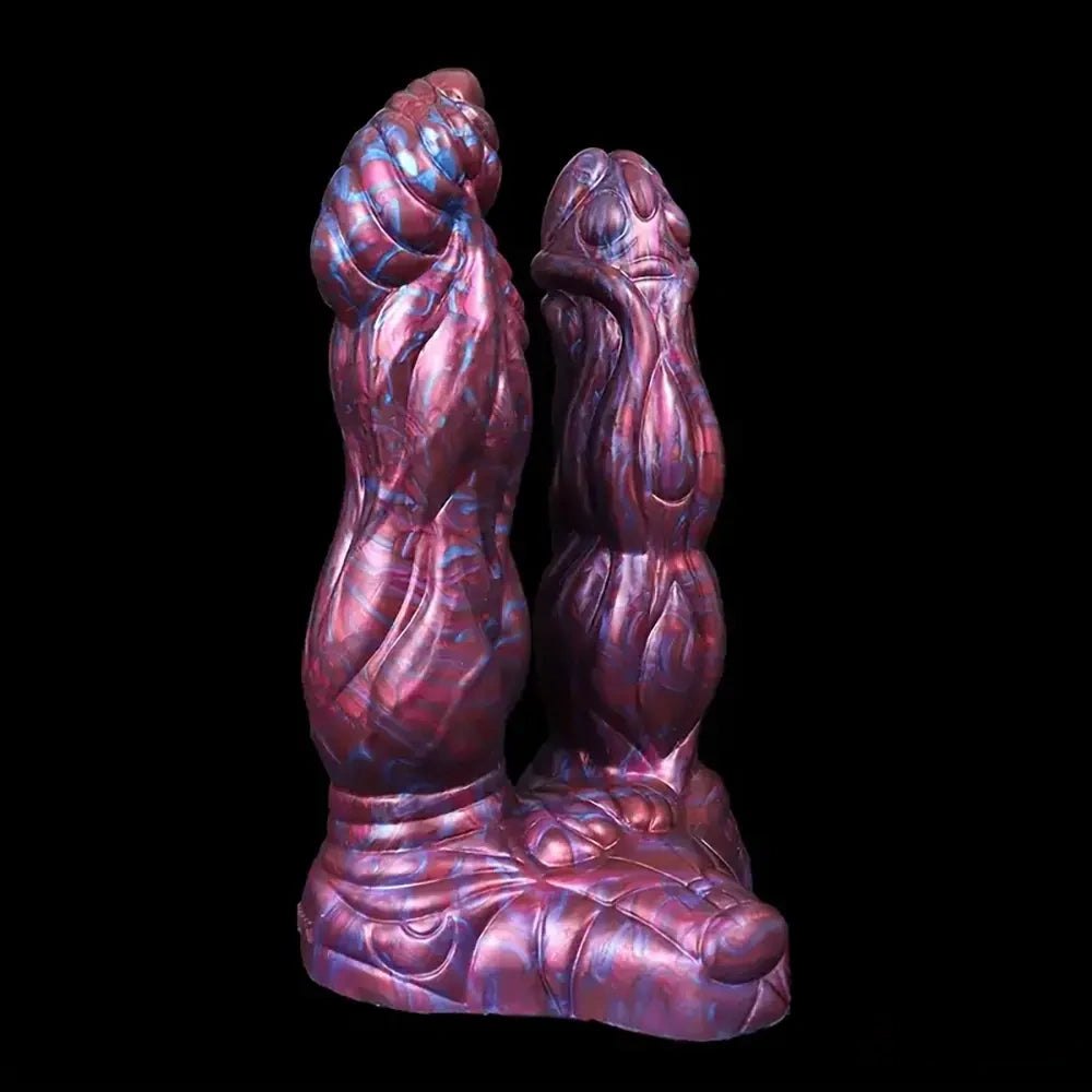 Double-Ended Fantasy Silicone Dildo - Colorful Double Dildo