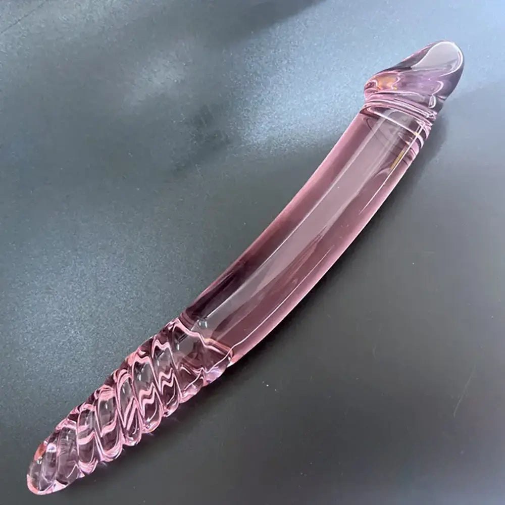Double Ended Glass Dildo 9.05in - Double Sided Glass Toy