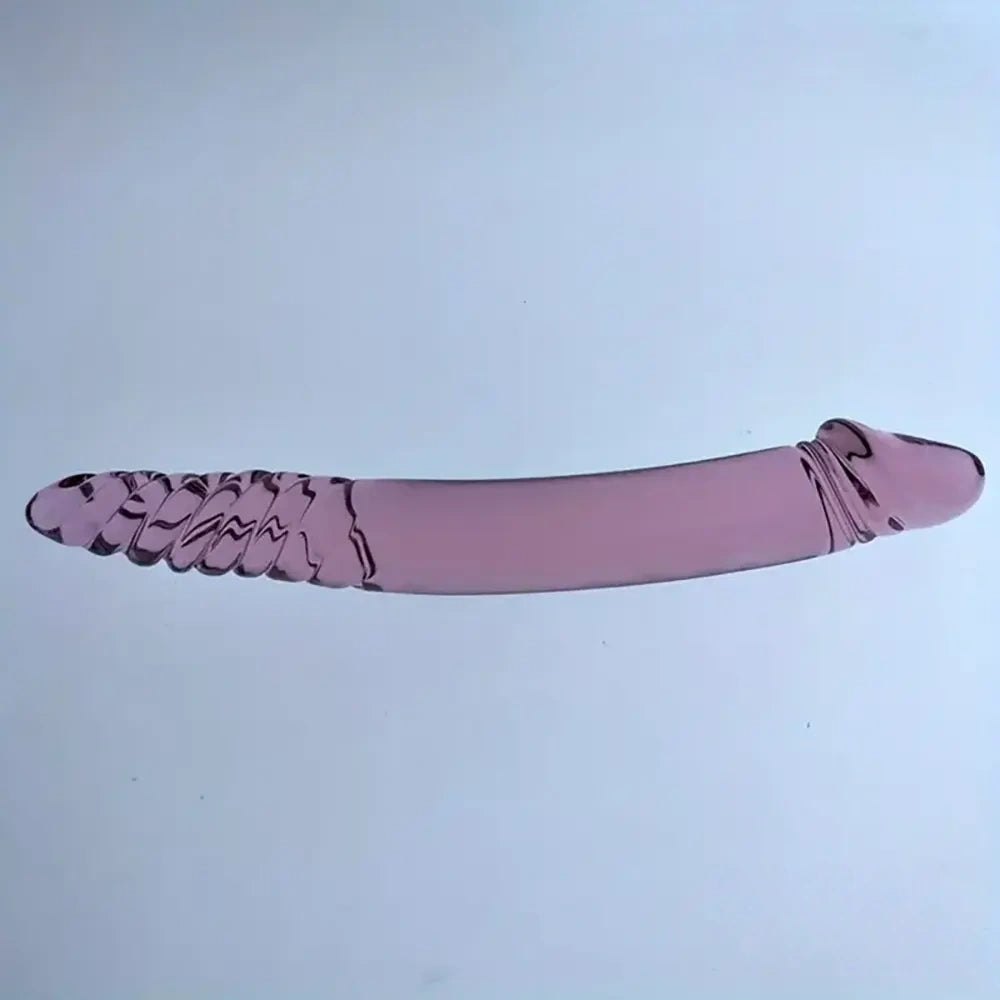 Double Ended Glass Dildo 9.05in - Double Sided Glass Toy