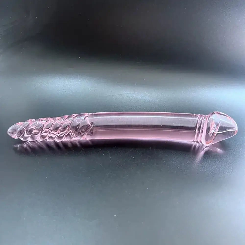 Double Ended Glass Dildo 9.05in - Double Sided Glass Toy