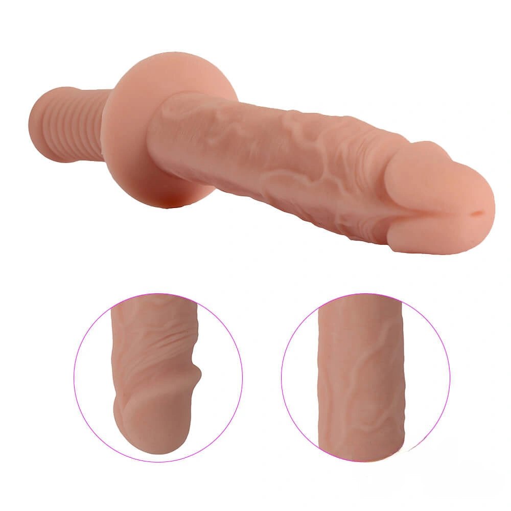 Ribbed Double-Head Dildo 14.96 in - Double-Ended Realistic Dildo