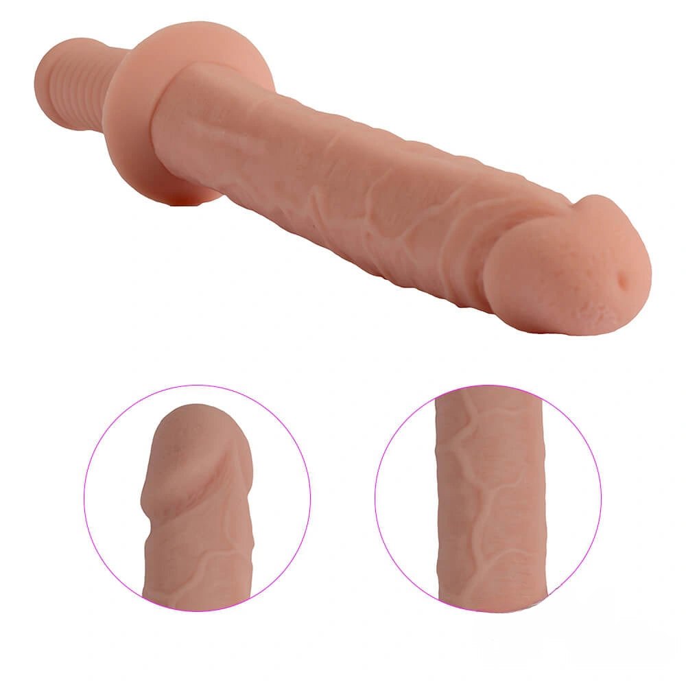 Ribbed Double-Head Dildo 14.96 in - Double-Ended Realistic Dildo