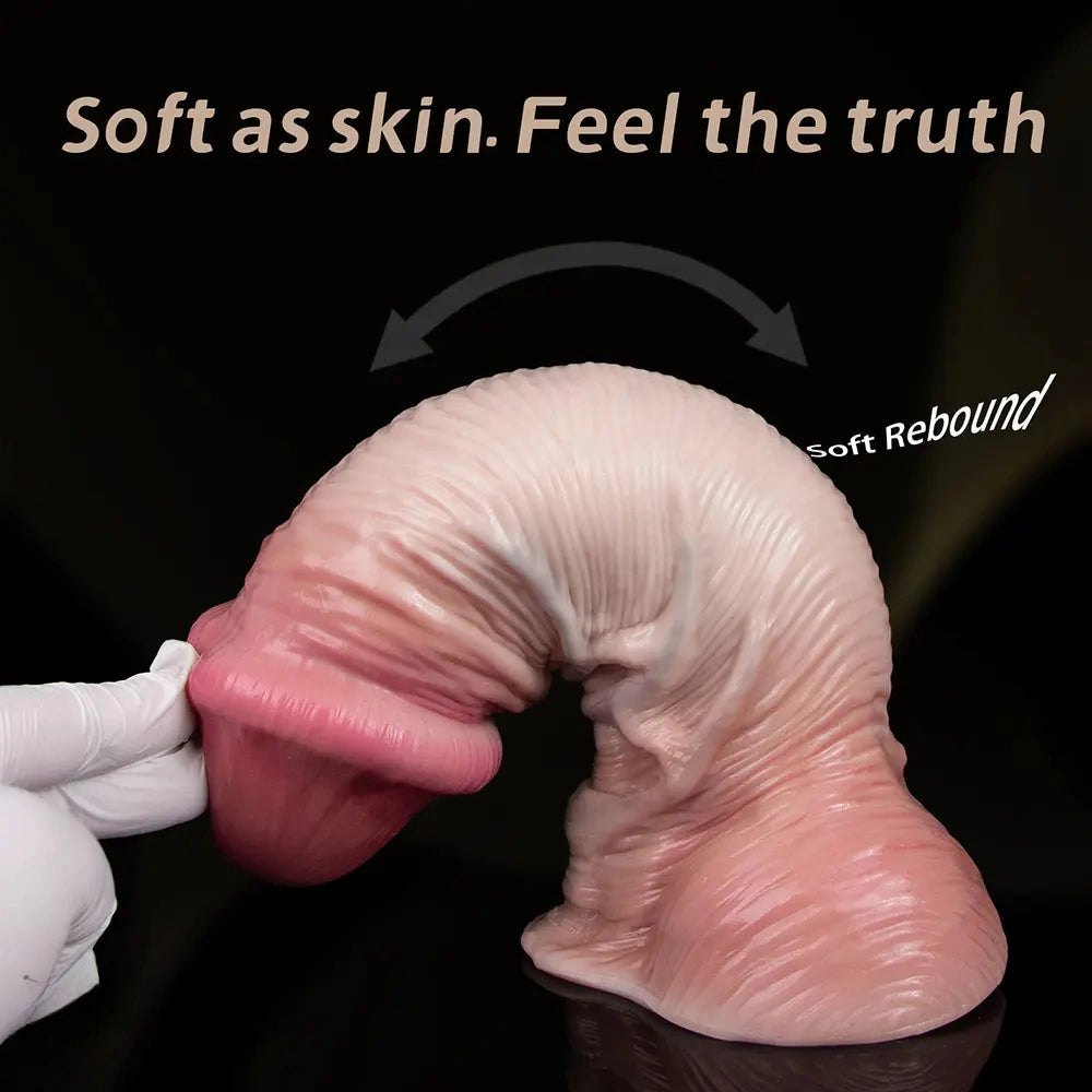 Double Layer Big Anal Dildo 9 in - Suction Cup Dildo