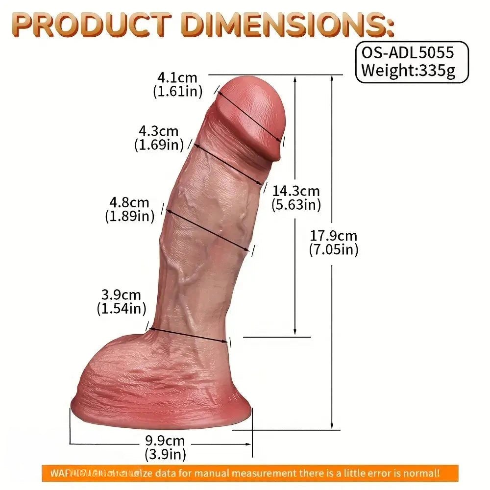 Double-Layer Flesh G-Spot Dildo - Flex-Layer Curved Dildo