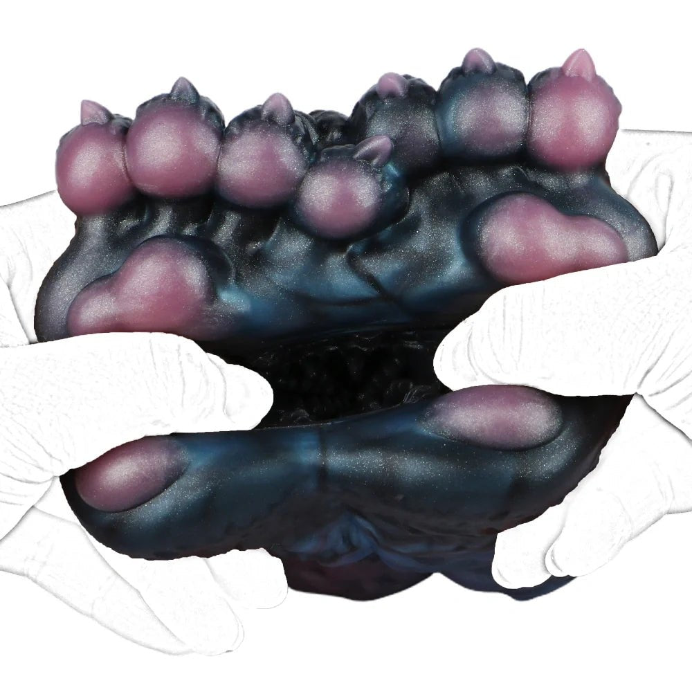 Double Paw Masturbator Midnight Blue - Male Masturbator Toy