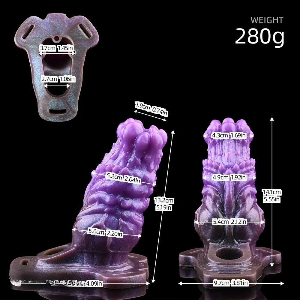 Dragon Claw Fantasy Dildo - Purple Dragon Fantasy Dildo