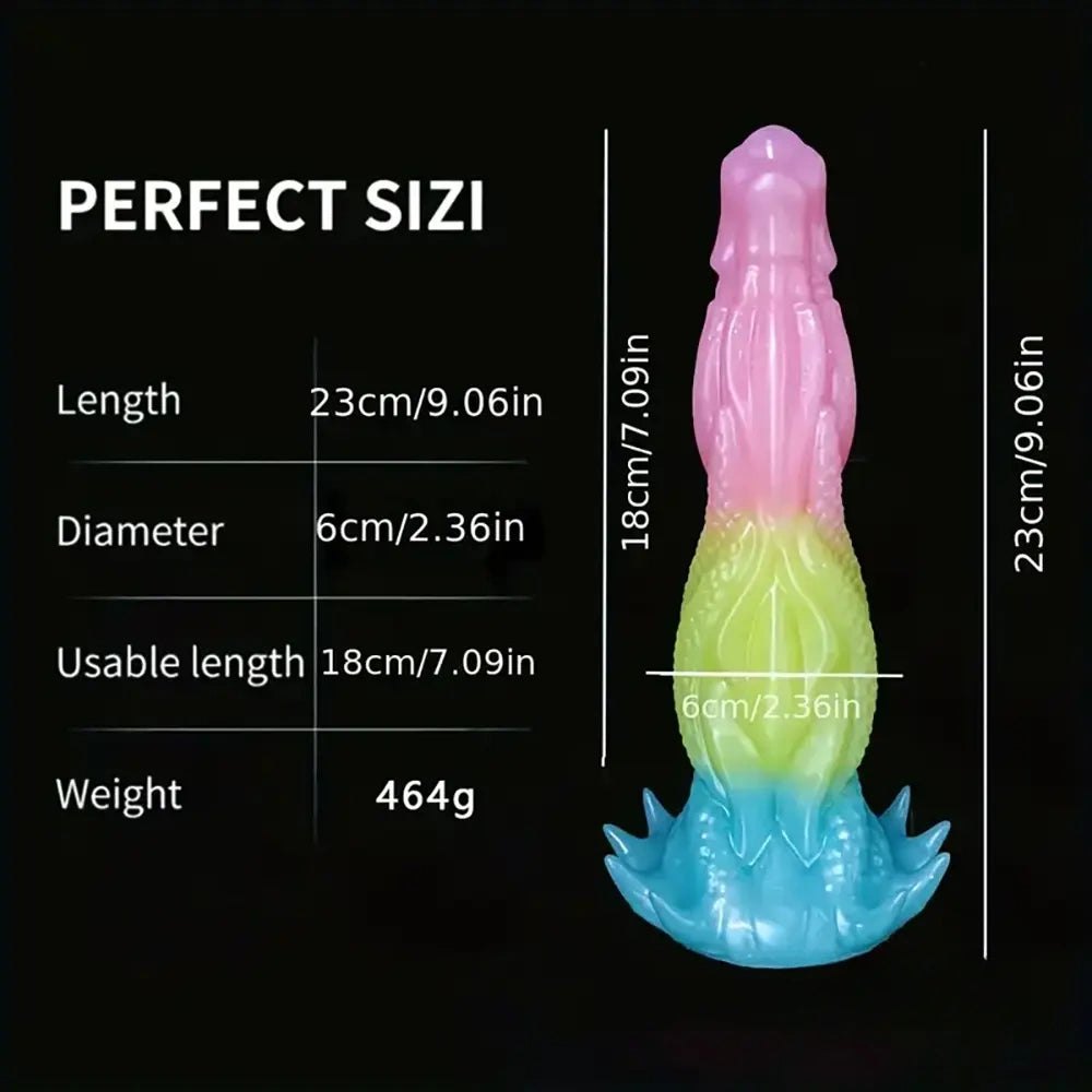 Dragon Fantasy Dildo 9 in - Silicone Dragon Fantasy Dildo