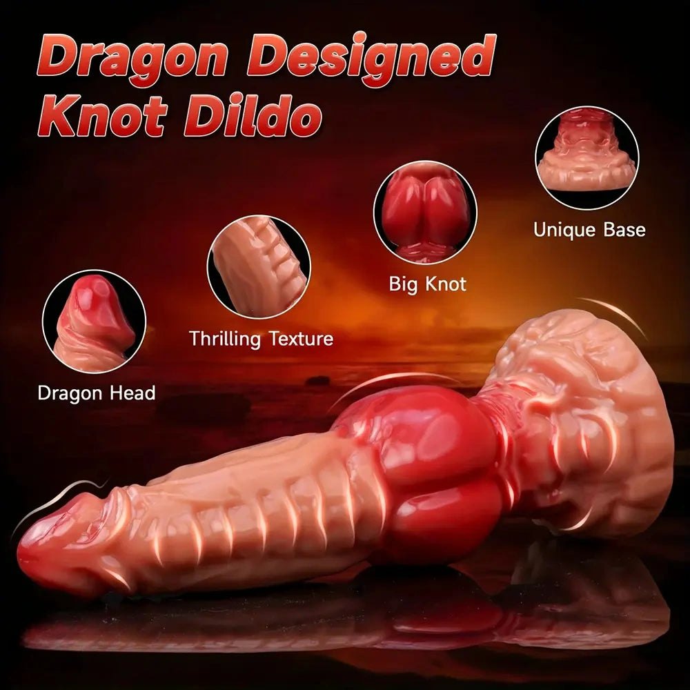 Dragon Head Knot Fantasy Dildo - 9.8 in Monster Dildo