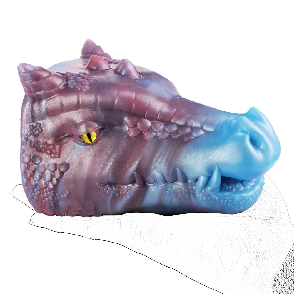 Dragon Head Onahole Yellow Eye - Fantasy Stroker Onahole