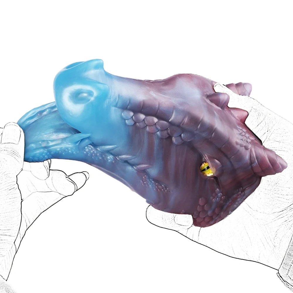 Dragon Head Onahole Yellow Eye - Fantasy Stroker Onahole