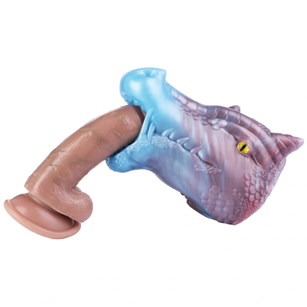 Dragon Head Onahole Yellow Eye - Fantasy Stroker Onahole