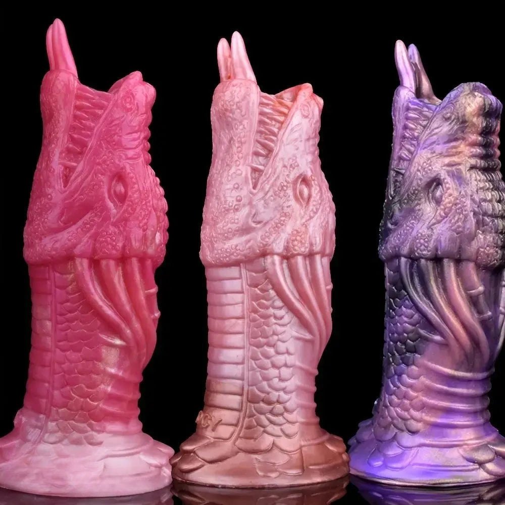 Dragon Head Fantasy Dildo 6.88in - Silicone Dragon Dildo