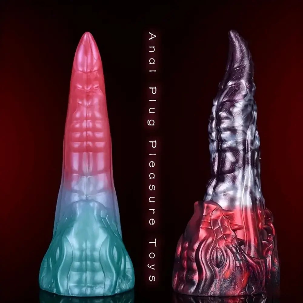 Dragon Head Silicone Dildo 8.18in - Fantasy Dragon Dildo