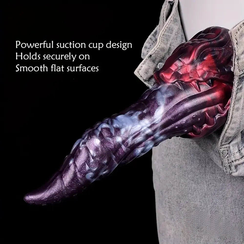 Dragon Head Silicone Dildo 8.18in - Fantasy Dragon Dildo