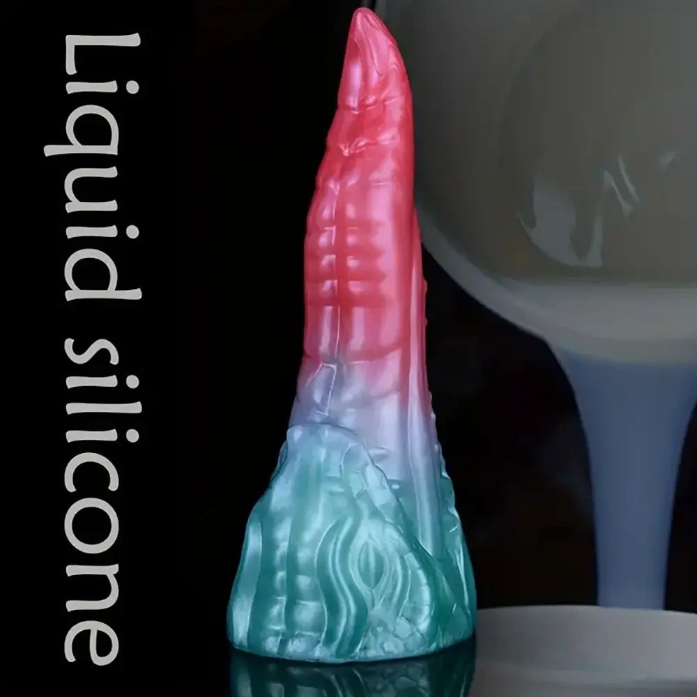 Dragon Head Silicone Dildo 8.18in - Fantasy Dragon Dildo