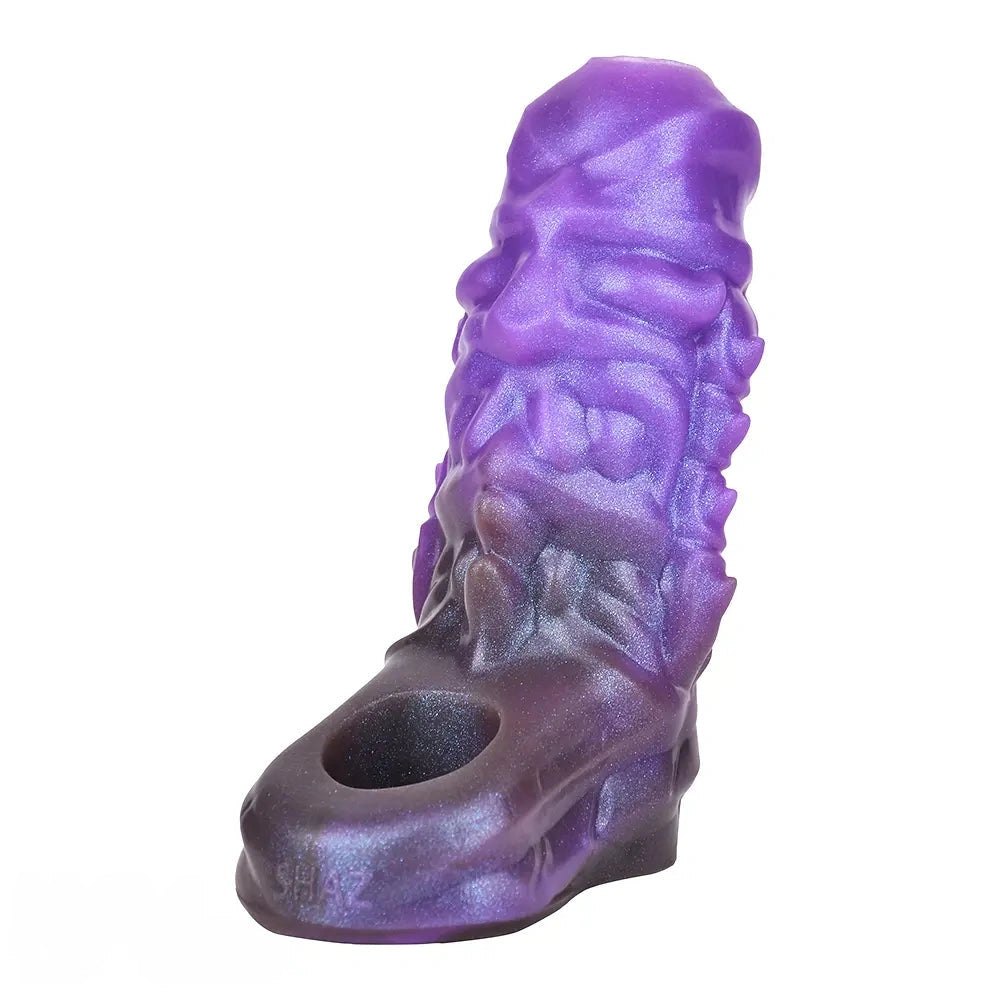 Dragon Hollow Fantasy Sleeve - Purple Silicone Dildo