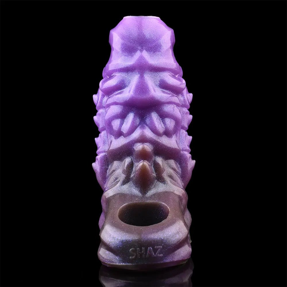 Dragon Hollow Fantasy Sleeve - Purple Silicone Dildo