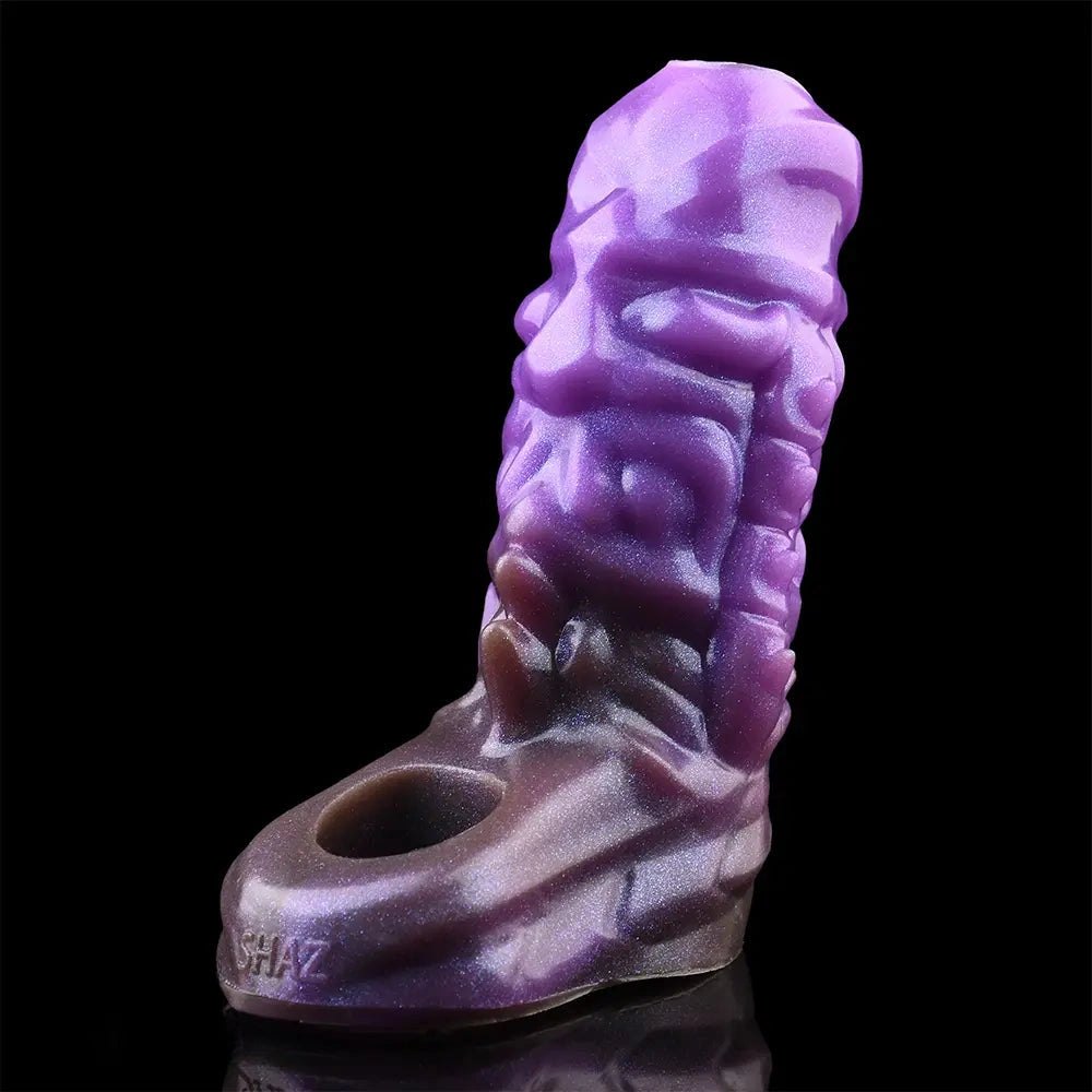 Dragon Hollow Fantasy Sleeve - Purple Silicone Dildo