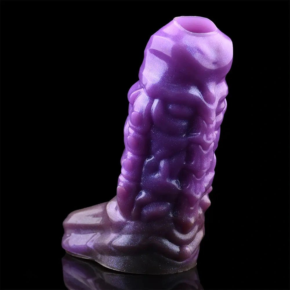 Dragon Hollow Fantasy Sleeve - Purple Silicone Dildo