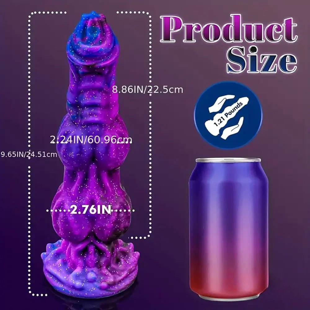 Dragon Knot Fantasy Dildo 9.65in - Silicone Monster Dildo