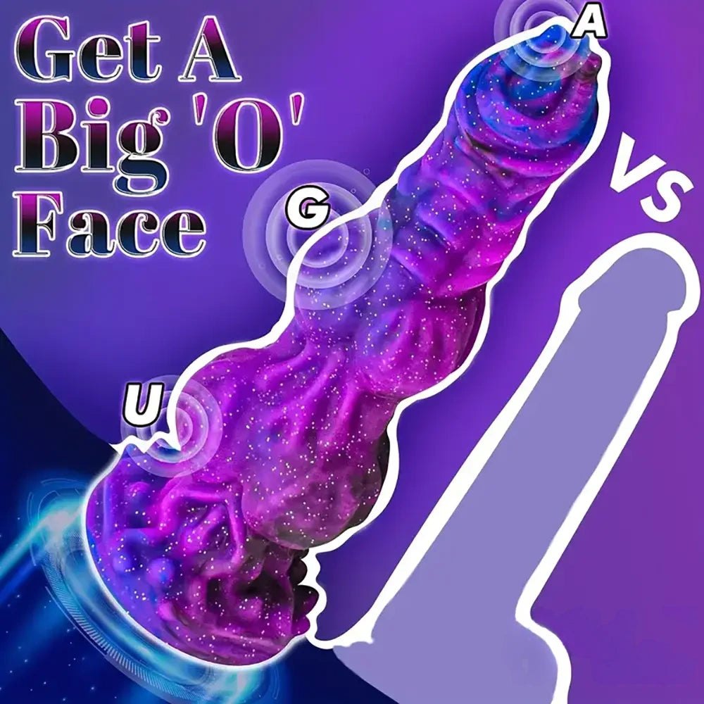 Dragon Knot Fantasy Dildo 9.65in - Silicone Monster Dildo
