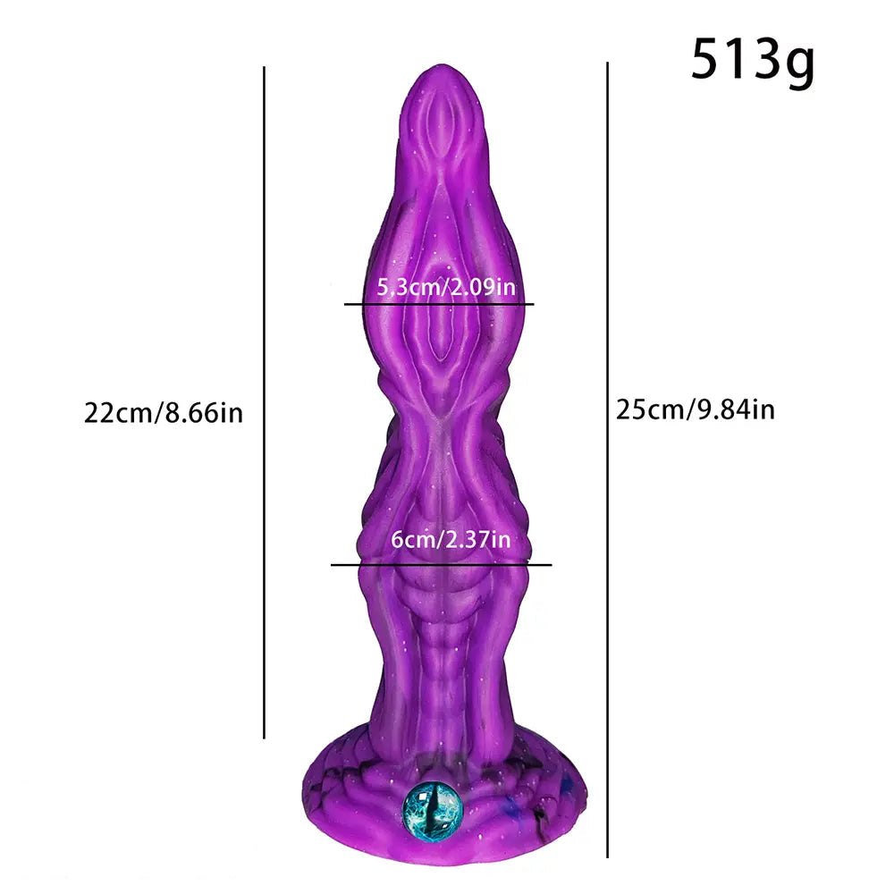 Dragon Ridge Fantasy Dildo - Purple Fantasy Monster Dildo
