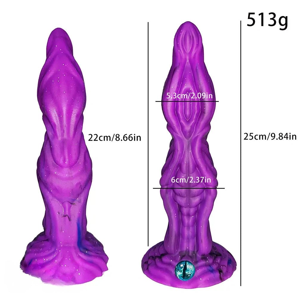 Dragon Ridge Fantasy Dildo - Purple Fantasy Monster Dildo