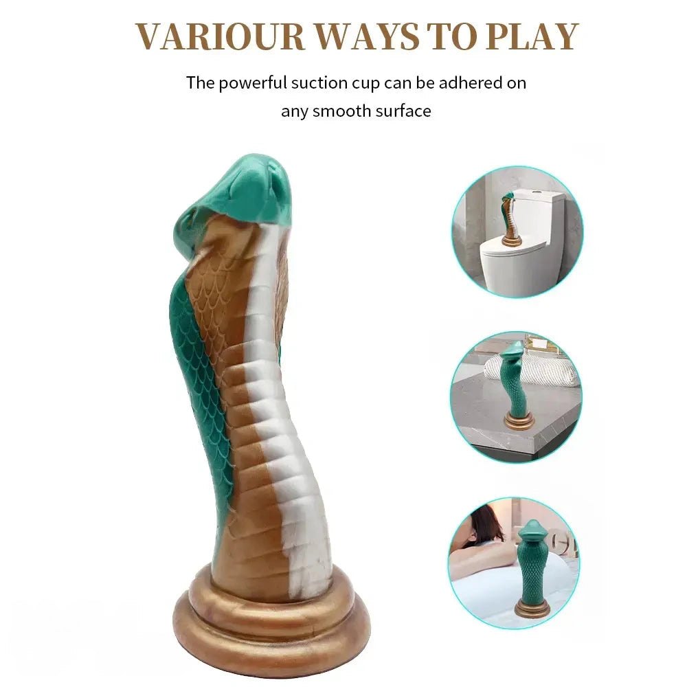 Dragon Scale Curved Fantasy Dildo - Silicone Dragon Fantasy Dildo