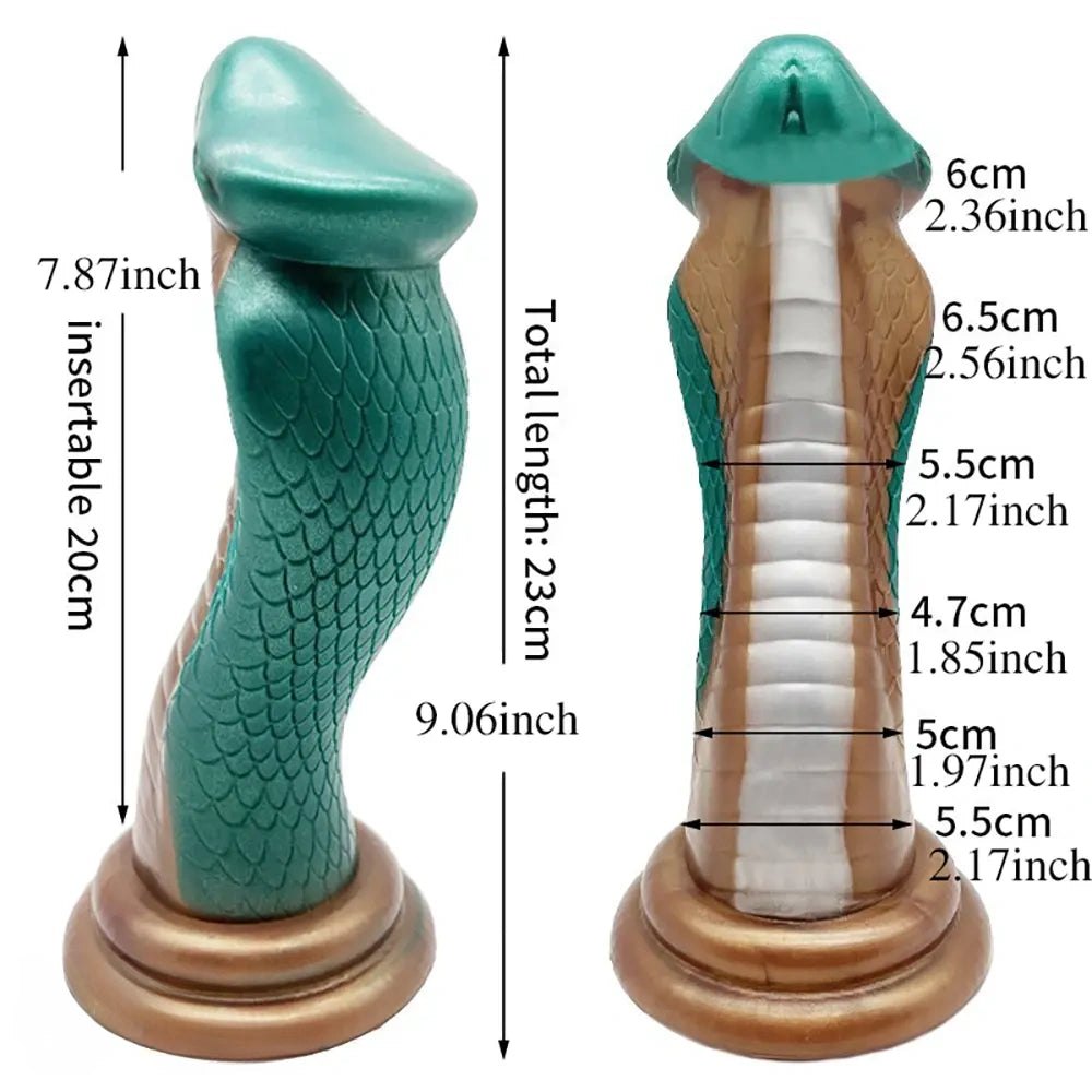 Dragon Scale Curved Fantasy Dildo - Silicone Dragon Fantasy Dildo