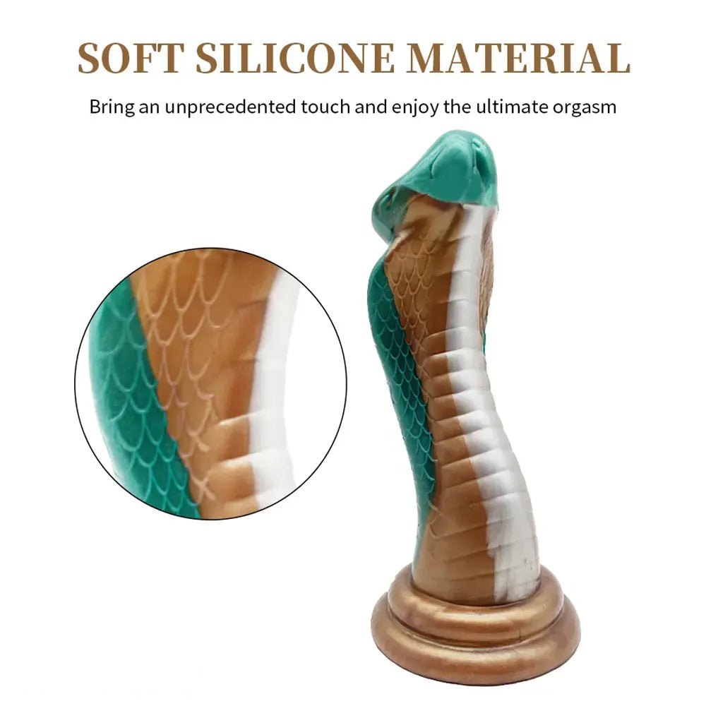 Dragon Scale Curved Fantasy Dildo - Silicone Dragon Fantasy Dildo