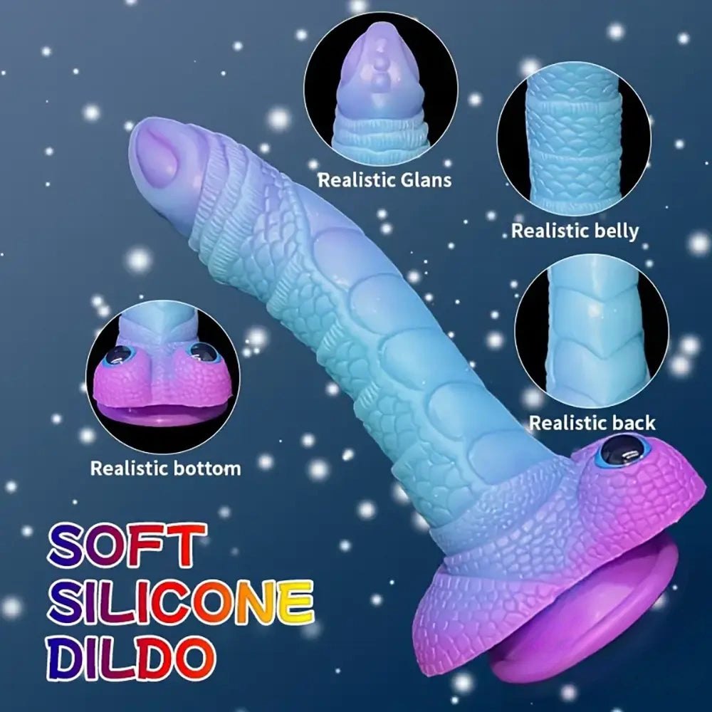 Dragon Scale Eye Fantasy Dildo - Silicone Dragon Dildo