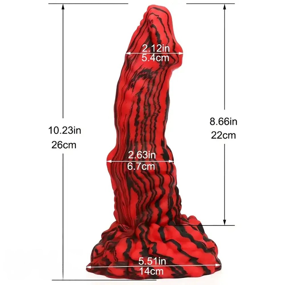 Dragon Scale Fantasy Dildo - Monster Silicone Dildo 10 in