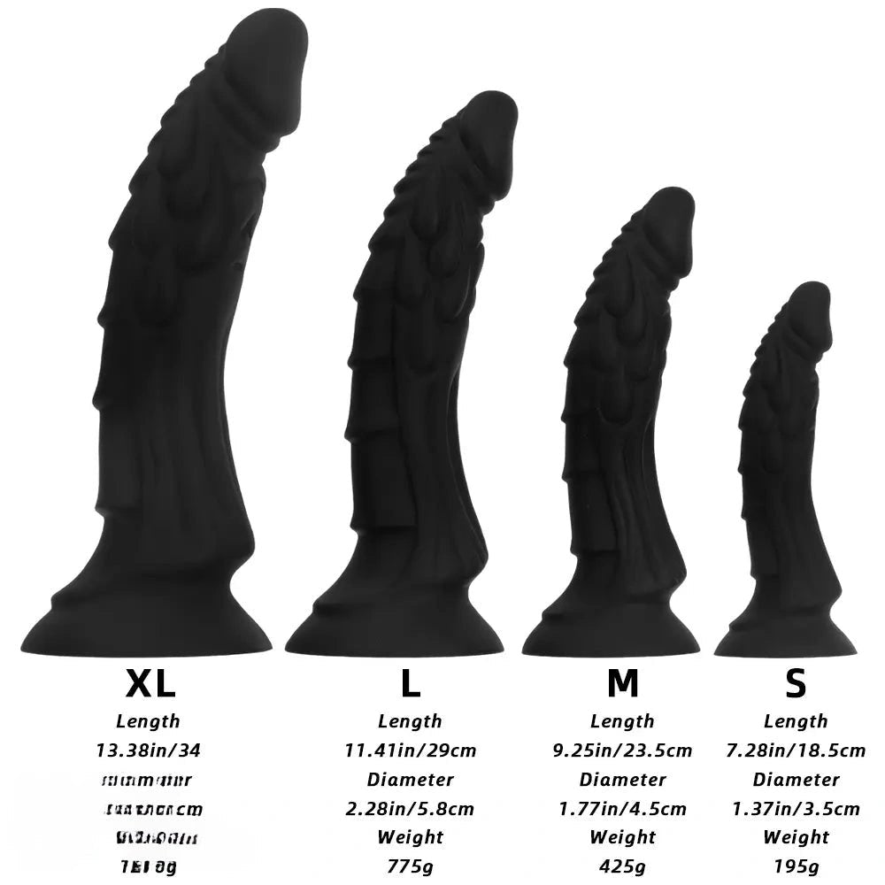Dragon Scale Fantasy Dildo - Silicone Monster Dildo