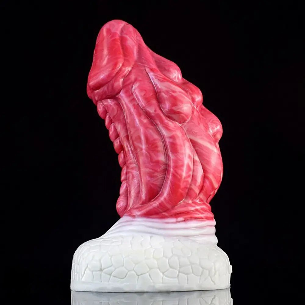 Dragon Scale Fantasy Dildo 6 in - Red Monster Dragon Dildo