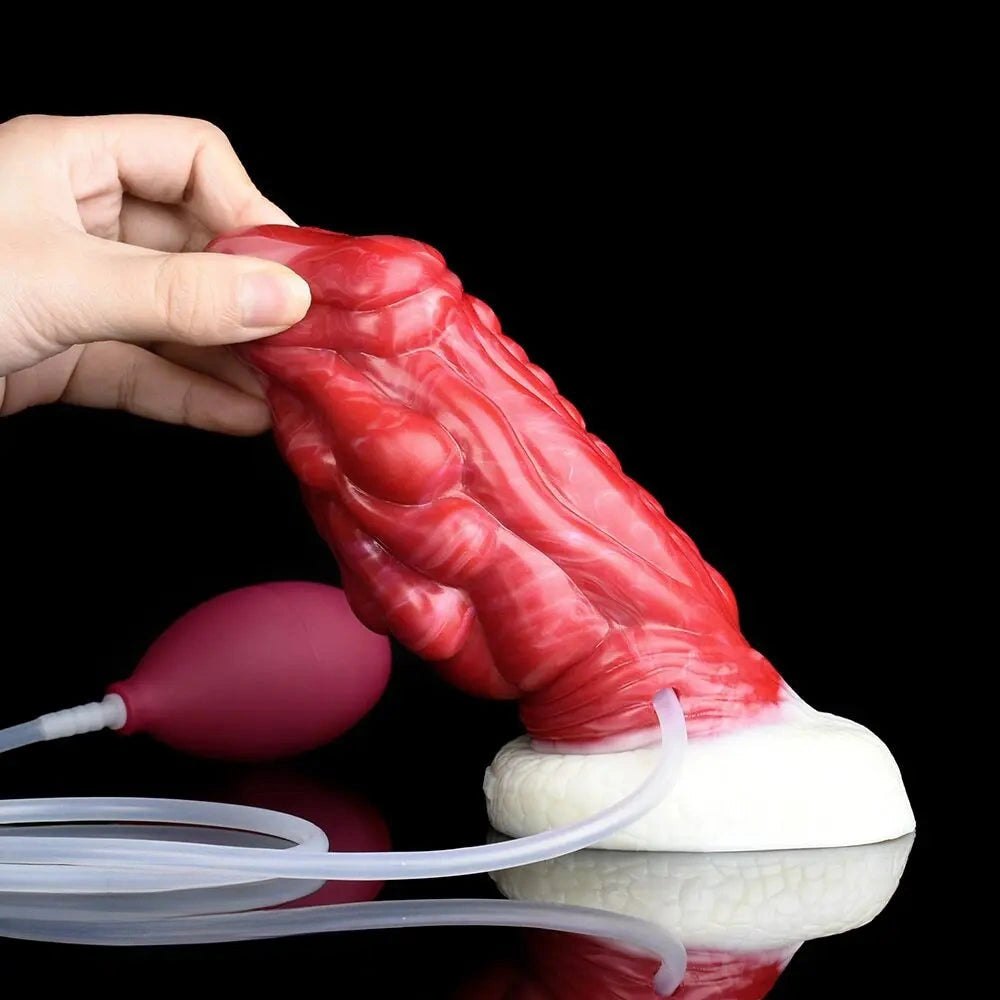 Dragon Scale Fantasy Dildo 6 in - Red Monster Dragon Dildo