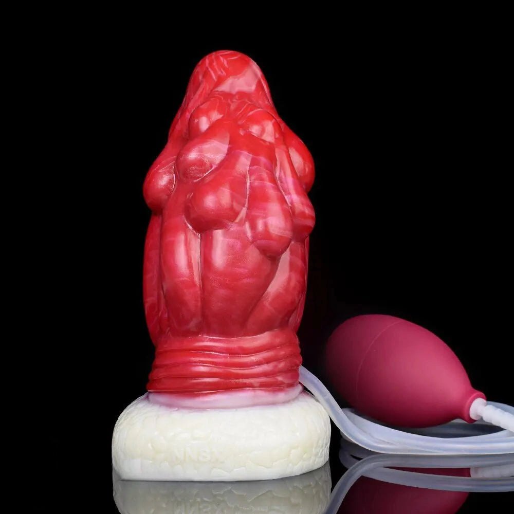Dragon Scale Fantasy Dildo 6 in - Red Monster Dragon Dildo