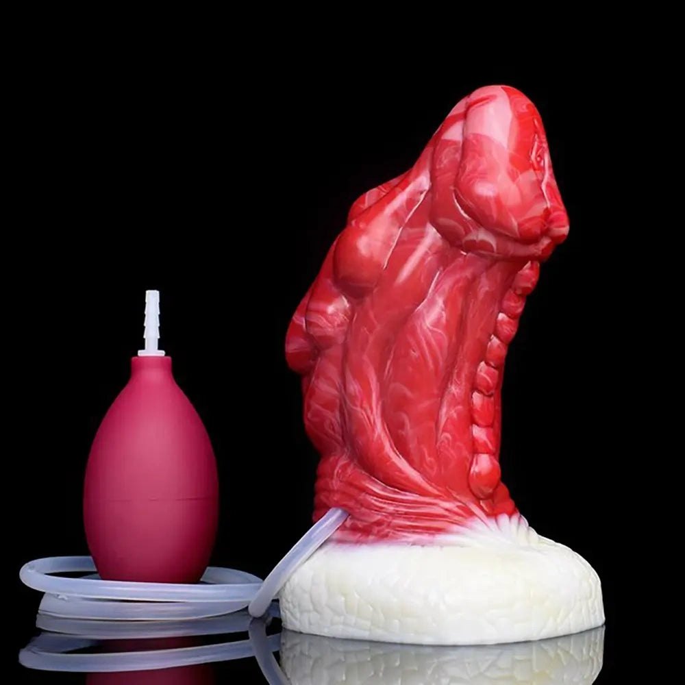 Dragon Scale Fantasy Dildo 6 in - Red Monster Dragon Dildo