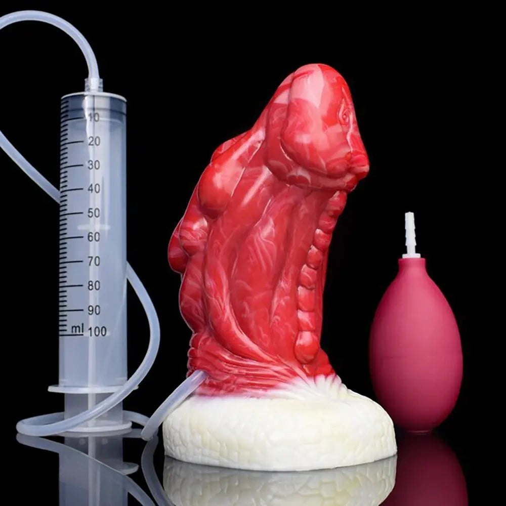 Dragon Scale Fantasy Dildo 6 in - Red Monster Dragon Dildo