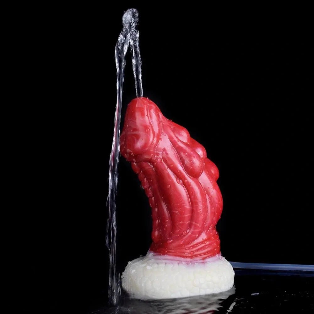 Dragon Scale Fantasy Dildo 6 in - Red Monster Dragon Dildo