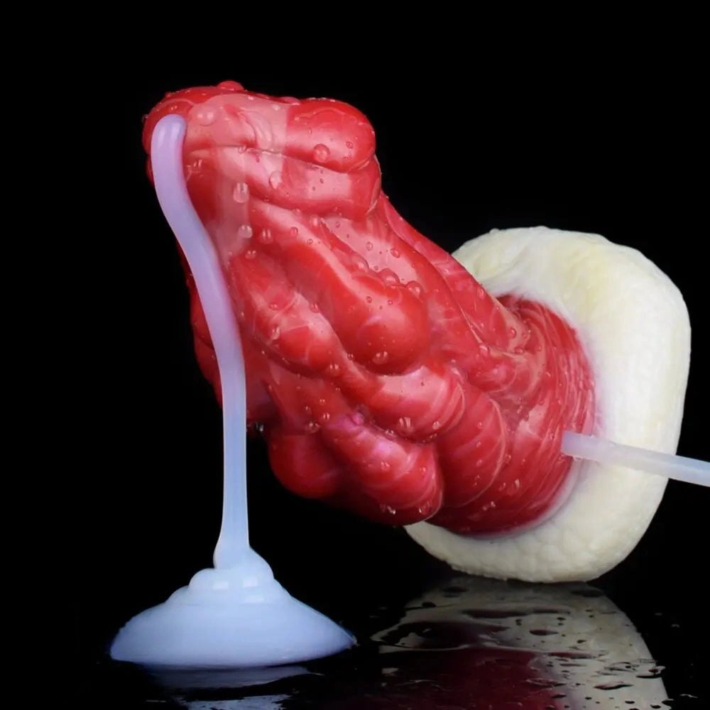 Dragon Scale Fantasy Dildo 6 in - Red Monster Dragon Dildo