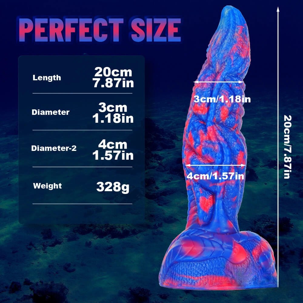 Dragon Scale Fantasy Dildo 7.87in - Fantasy Dildo